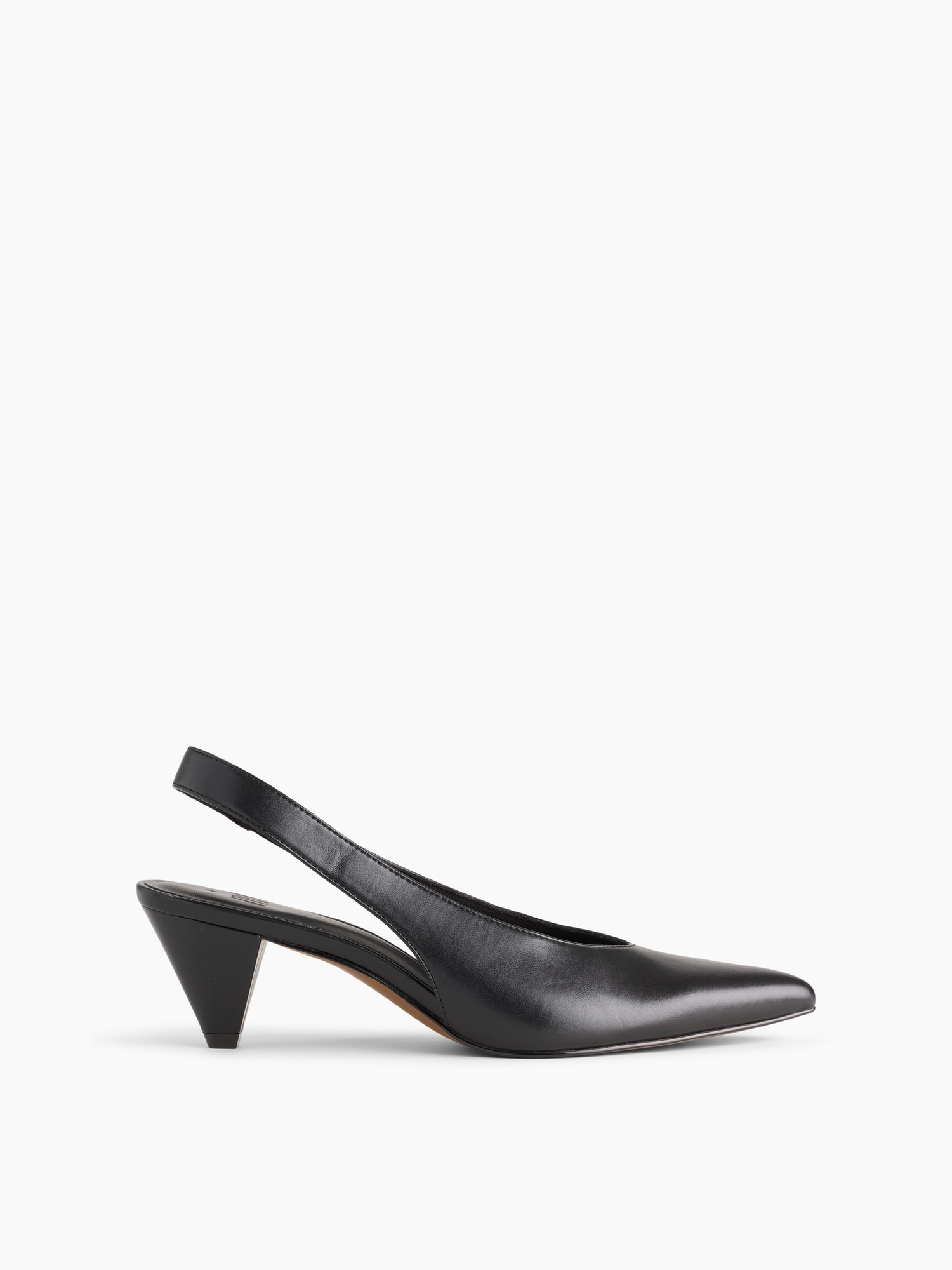 Gap Vegan Leather Slingback Mules In Black