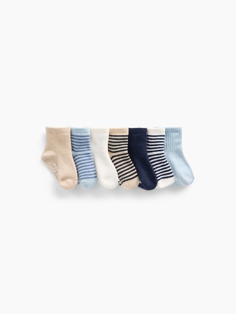 Baby & Toddler Quarter-Crew Socks (7-Pack)