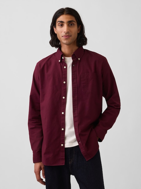 Plaid Oxford Button-Down Shirt