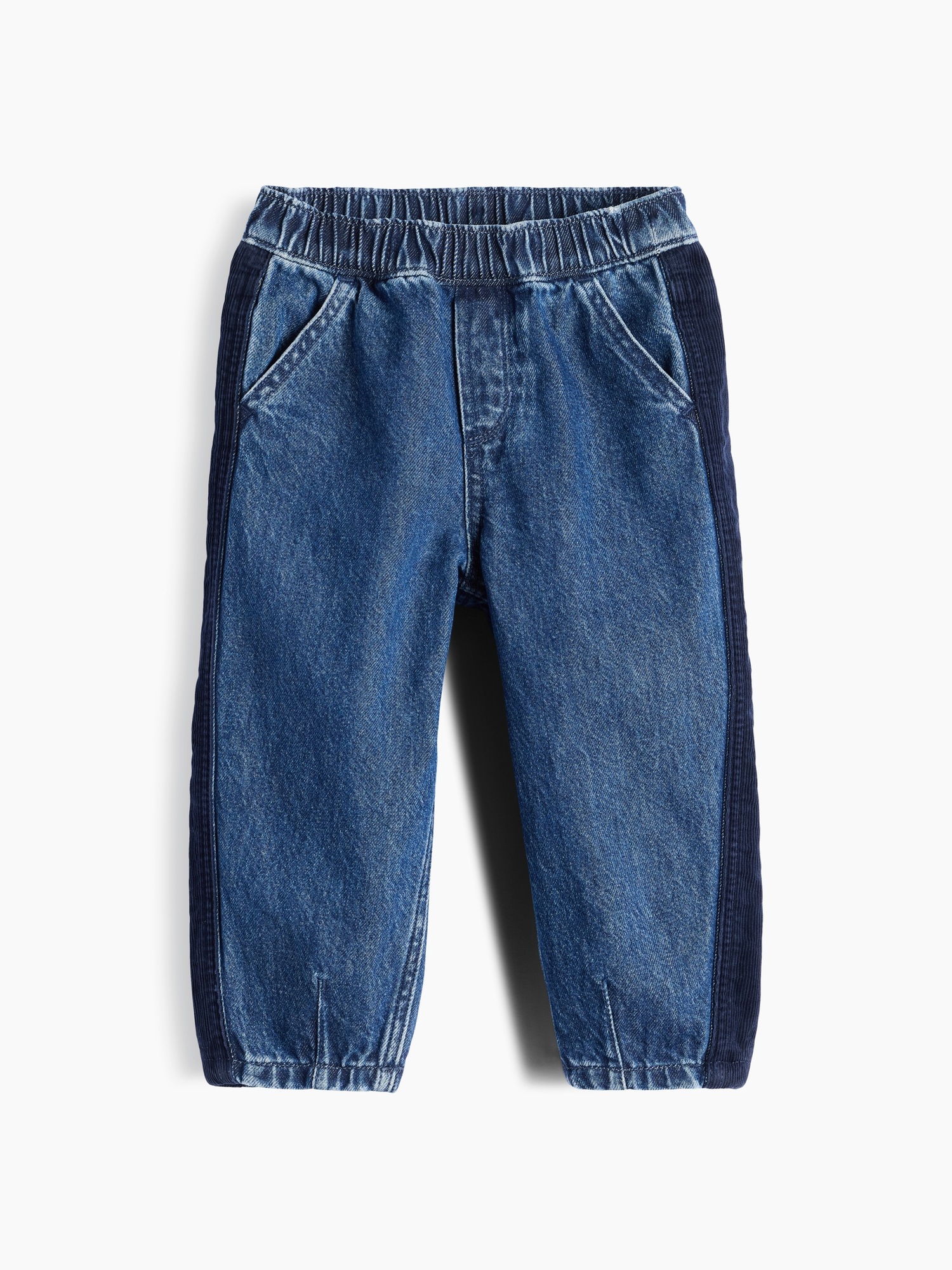 Джинсы Gap Pull-On Barrel Jeans для малышей, цвет: Тёмно-синий — фото 2
