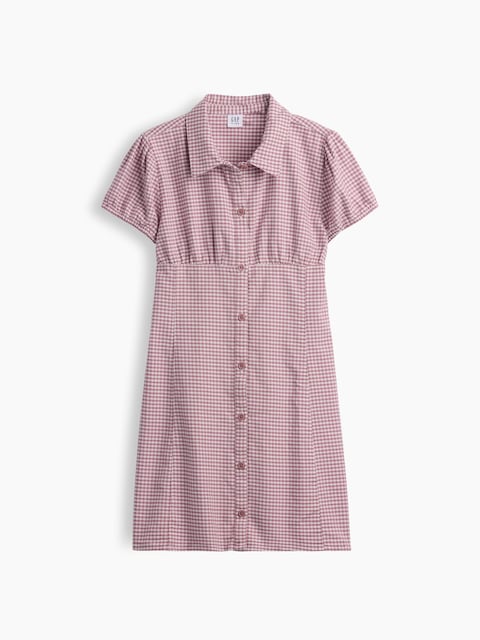 Kids Gingham Shirtdress