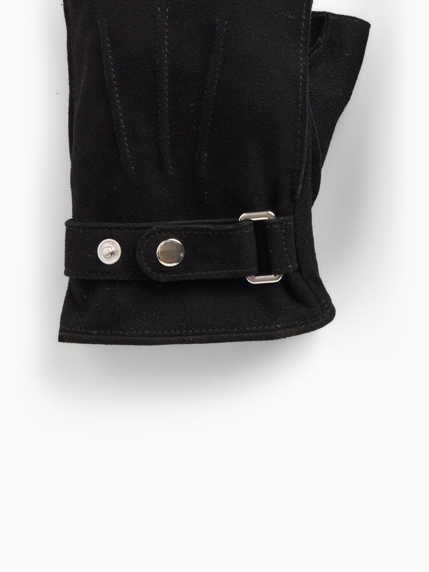 Женские перчатки Gap Suede Fingerless Gloves, цвет: Чёрный — фото 2