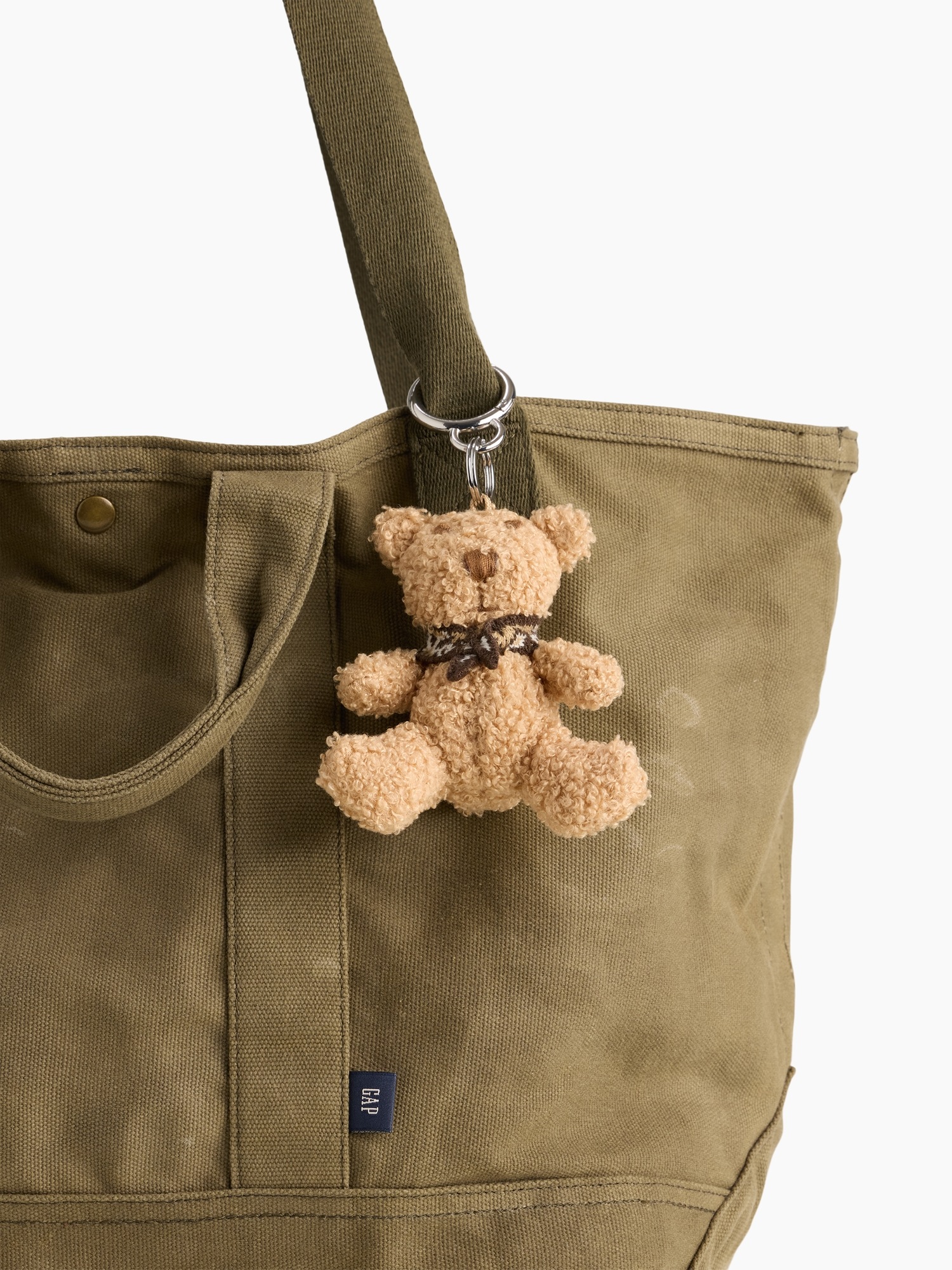 Женский брелок Gap Brannan Bear Scarf Bag Charm, цвет: Коричневый — фото 3