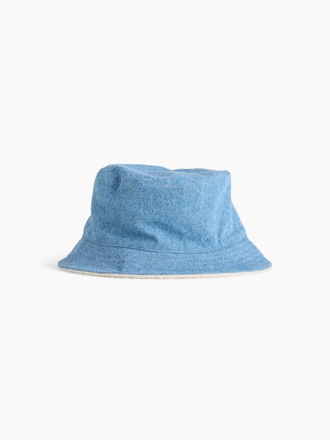 Kids Sherpa-Lined Denim Bucket Hat