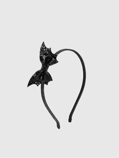 Sweet Wink Glitter Bat Halloween Bow Headband