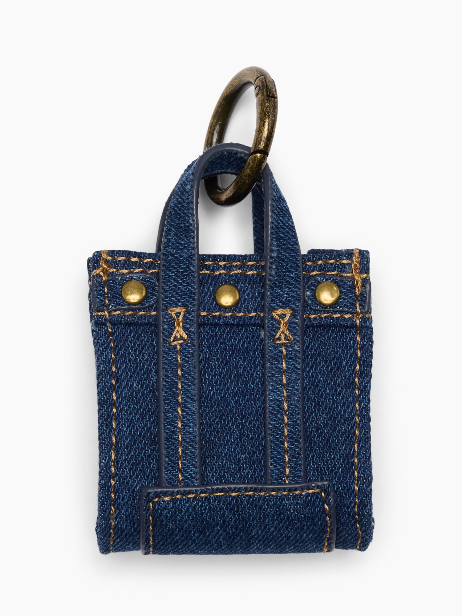 Женский брелок Gap Denim Headphone Case Bag Charm, цвет: Тёмная варка