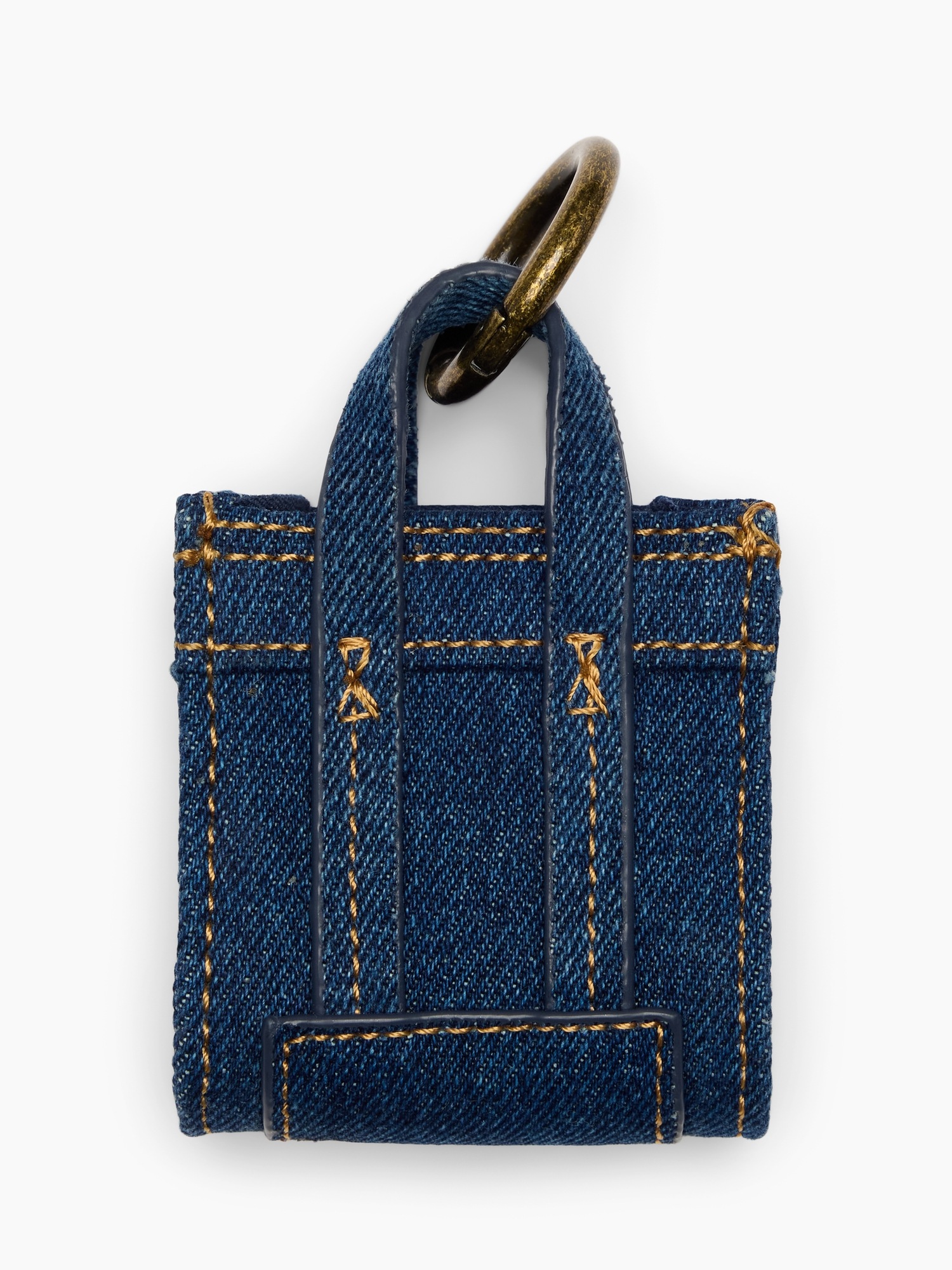 Женский брелок Gap Denim Headphone Case Bag Charm, цвет: Тёмная варка — фото 2