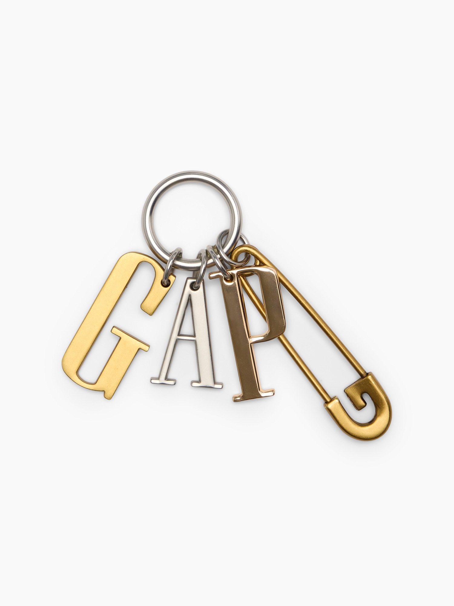 Женский брелок Gap Logo Bag Charm, цвет: Металлик