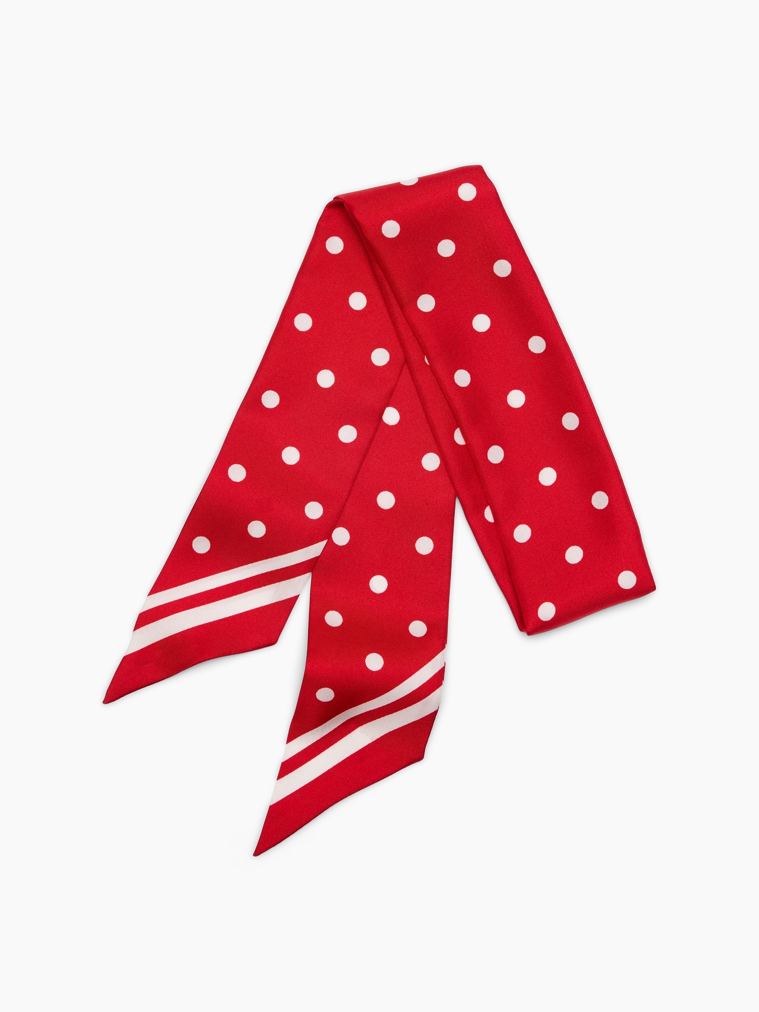 Gap Silk Bag Scarf In Red Dot