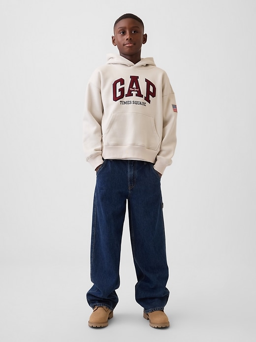 Kids VintageSoft NYC Times Square Logo Hoodie | Gap