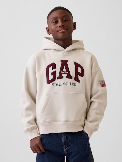 Kids VintageSoft NYC Times Square Logo Hoodie