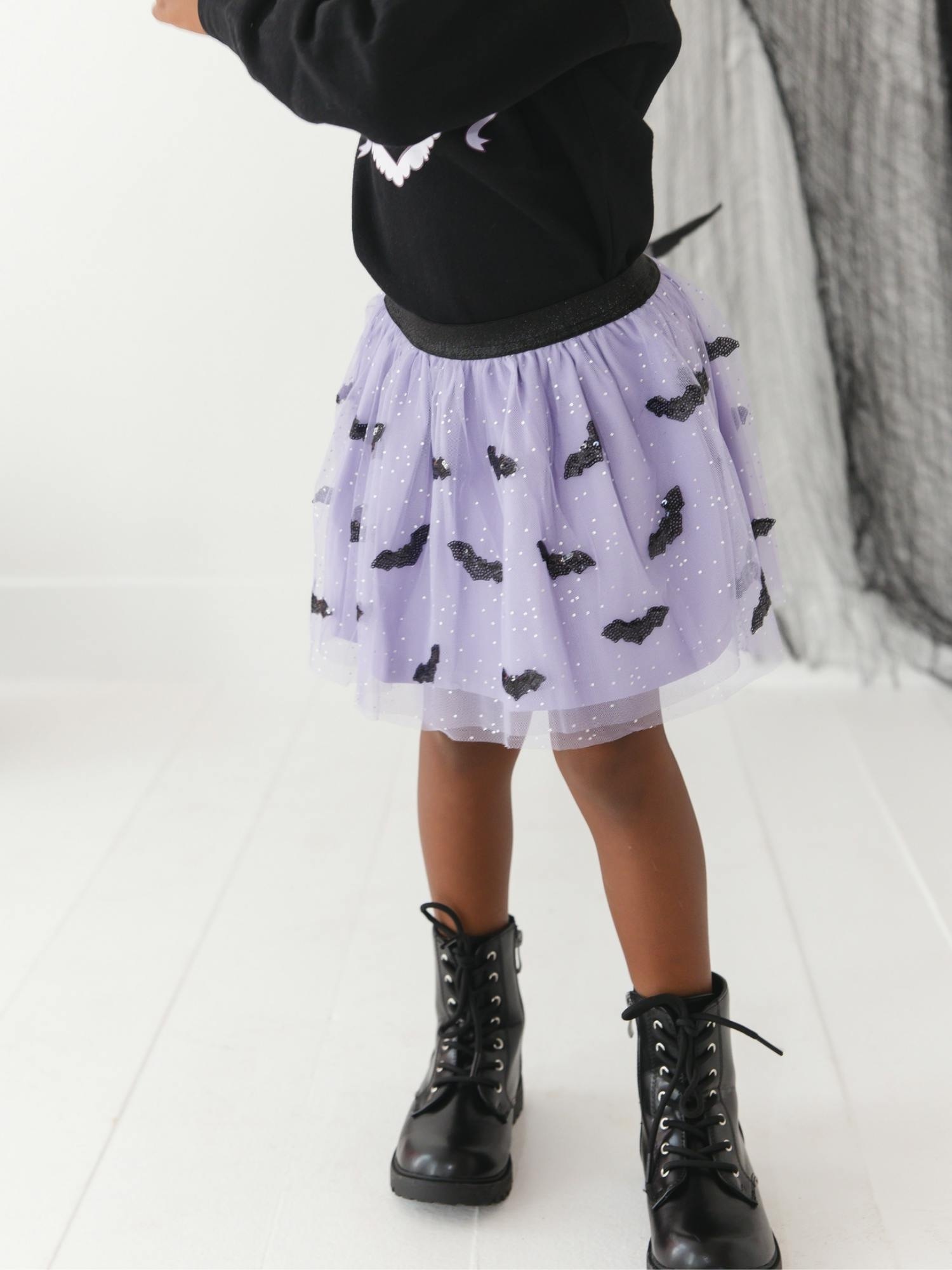 Детская юбка Gap Sweet Wink Sequin Bat Halloween Tutu, цвет: Лавандовый — фото 3