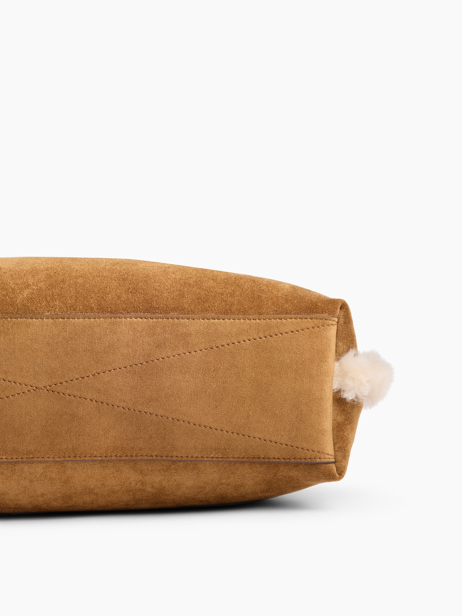 Женская сумка Gap Vegan Suede Shoulder, цвет: Коричневый — фото 5