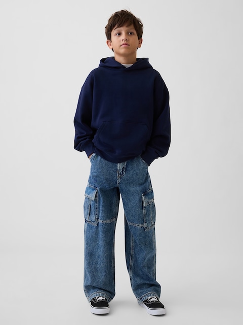 Kids Baggy Cargo Jeans
