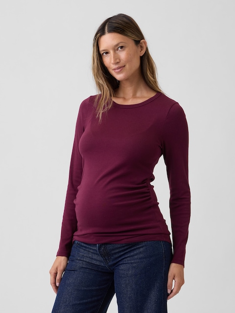 Maternity Modern Crewneck T-Shirt