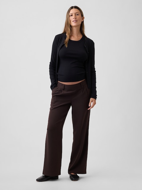 Maternity Under Belly 365 Wide-Leg Trousers