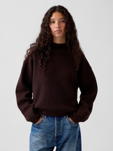 CashSoft Oversized Rollneck Sweater