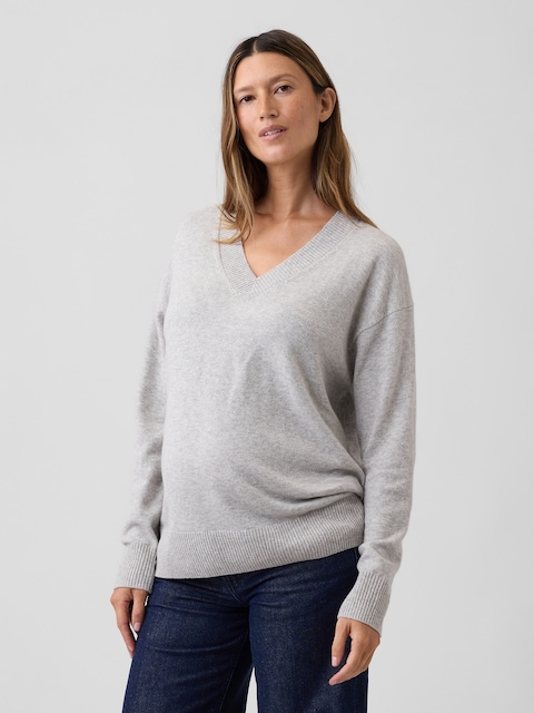 Maternity CashSoft V-Neck Sweater