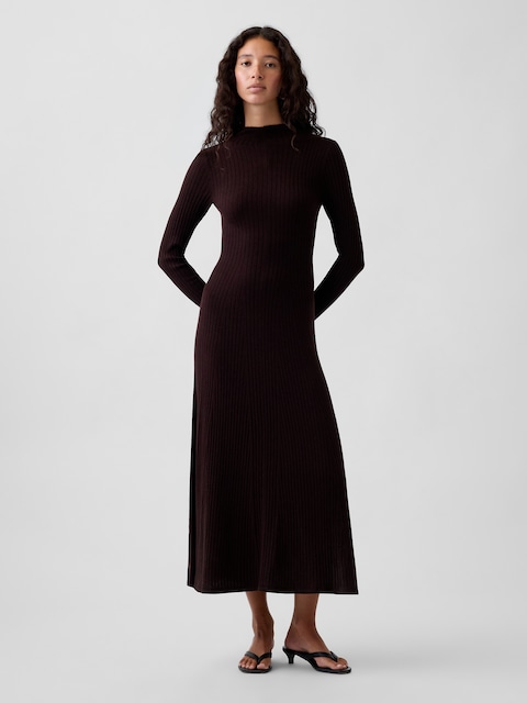 Lightweight CashSoft Rib Sweater Maxi Dress