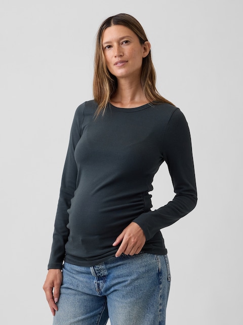 Maternity Modern Crewneck T-Shirt