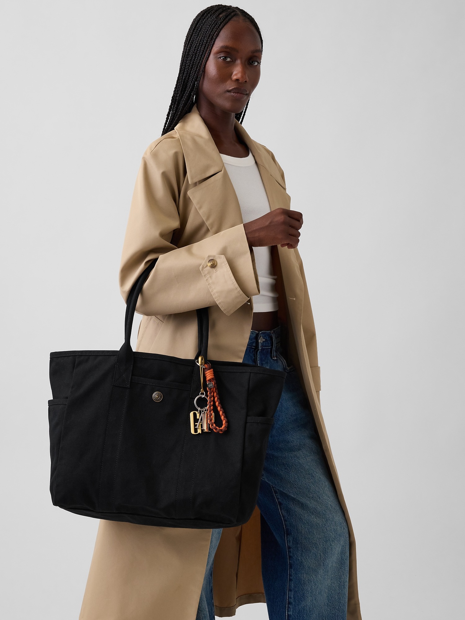Сумка Gap Canvas Favorite Tote, цвет: Чёрный — фото 2