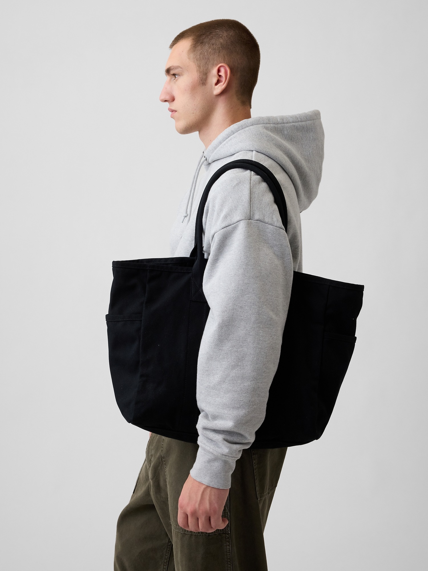 Сумка Gap Canvas Favorite Tote, цвет: Чёрный — фото 6