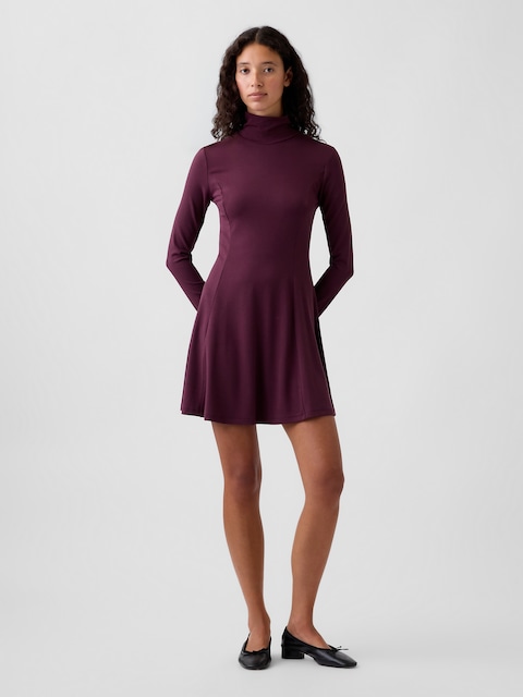 Mockneck Mini Dress