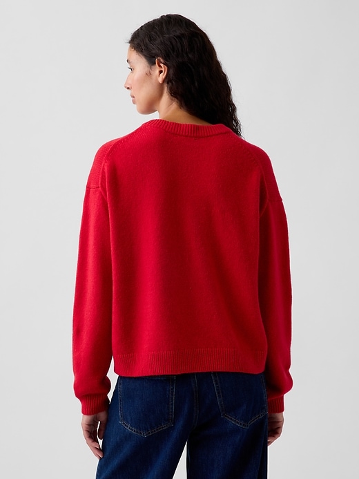 CashSoft Oversized V-Neck Sweater | Gap