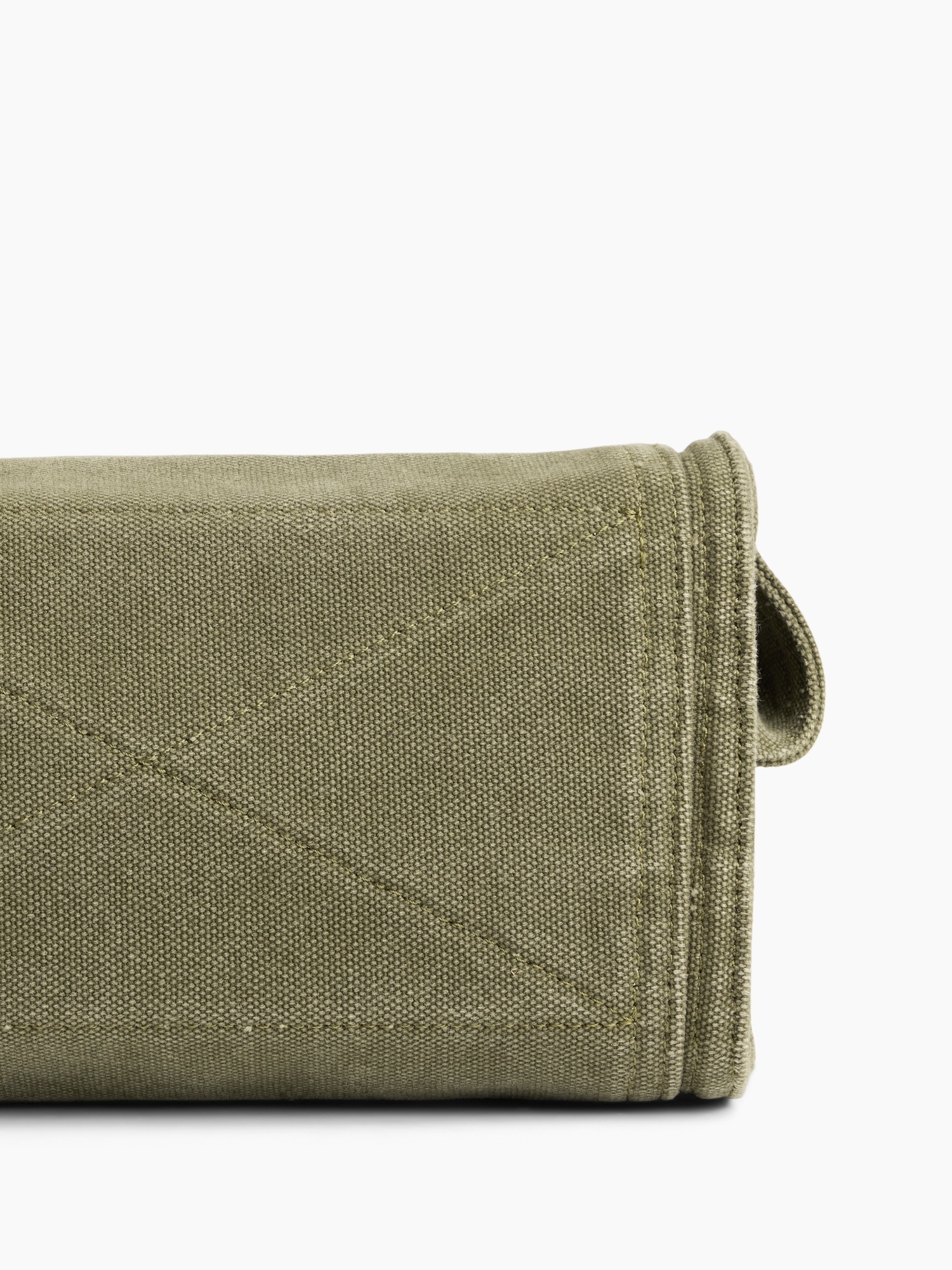 Женская сумка Gap Small Canvas Five Pocket Tote, цвет: Оливковый зелёный — фото 4