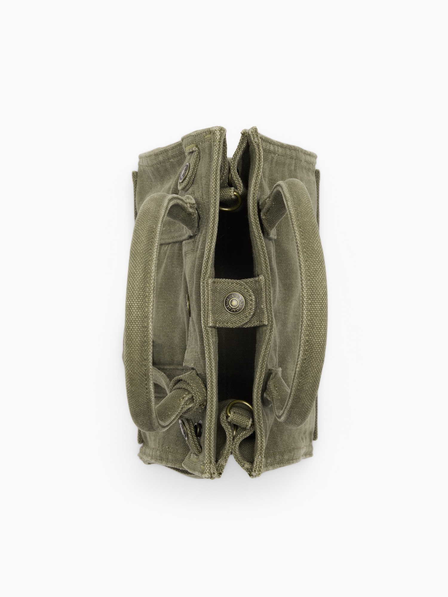 Женская сумка Gap Small Canvas Five Pocket Tote, цвет: Оливковый зелёный — фото 6