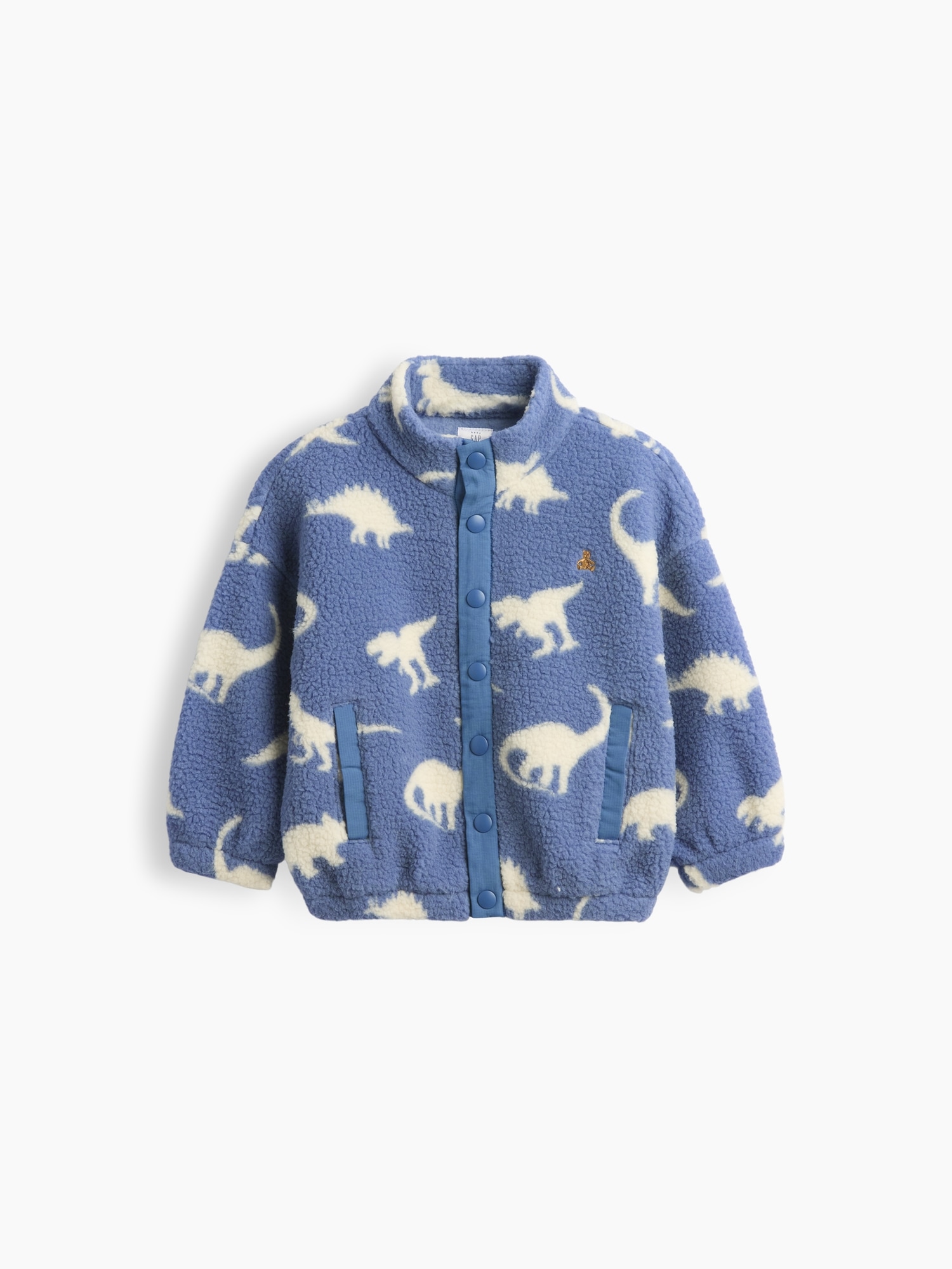 Куртка Gap Sherpa Dino Jacket для малышей, цвет: Dinosaur — фото 3