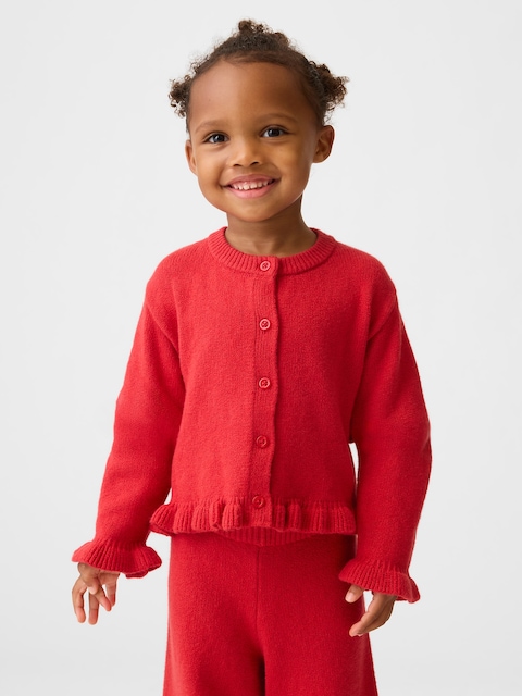 Baby & Toddler CashSoft Ruffle Cardigan Sweater