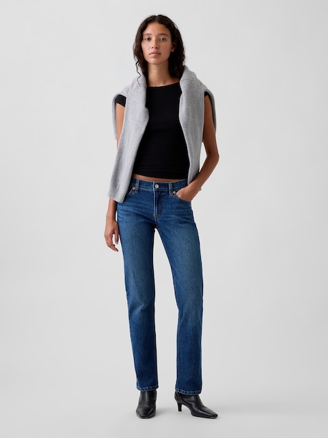 Low Rise '90s Slim Straight Jeans