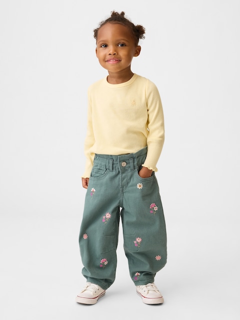 Baby & Toddler Embroidered Horseshoe Jeans
