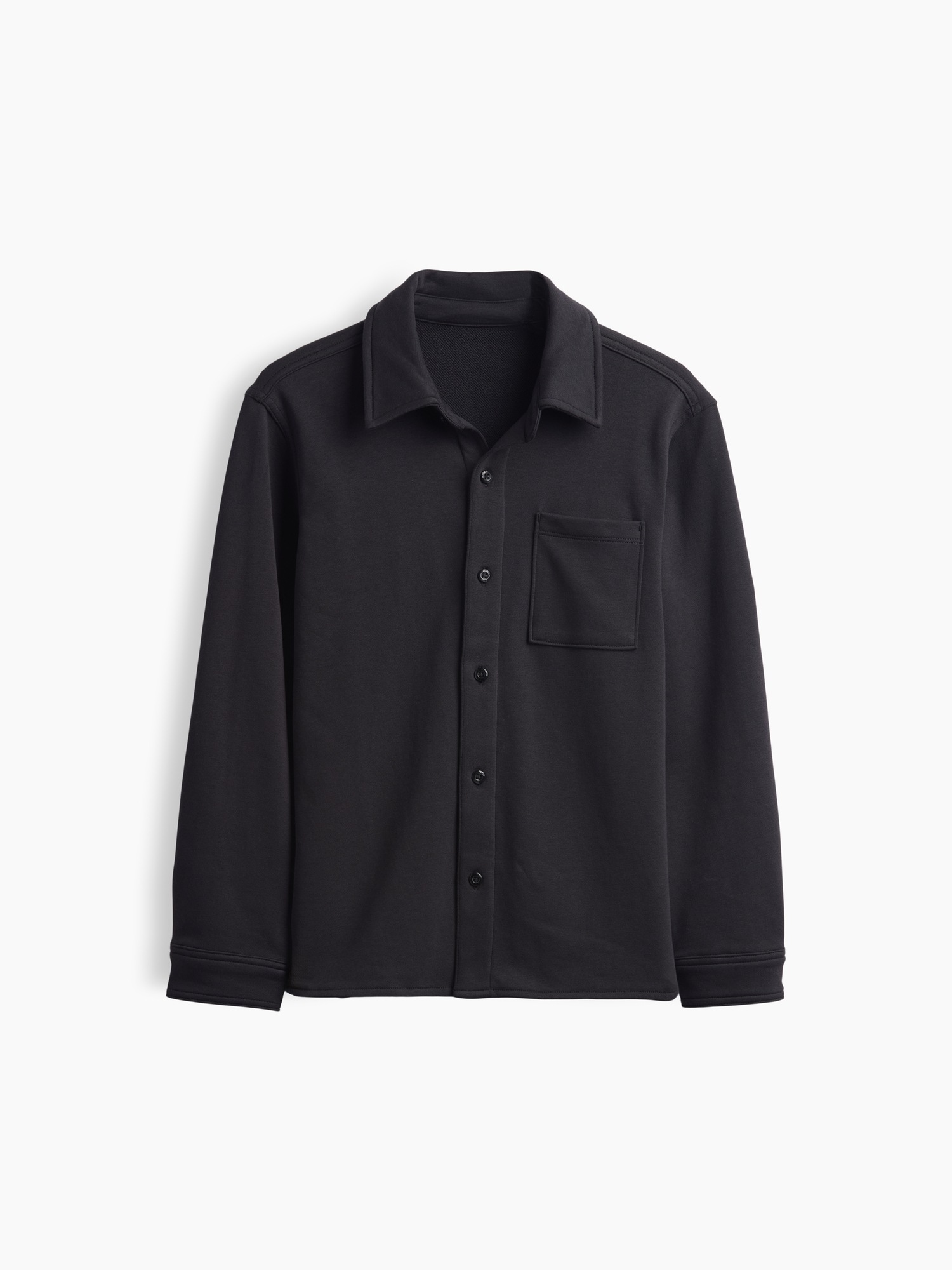 Детская рубашка Gap VintageSoft Terry Button-Front, цвет: Чёрный — фото 2