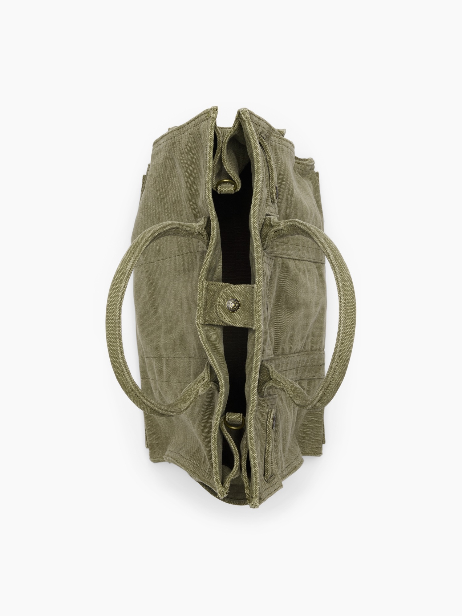 Мужская сумка Gap Large Canvas Five Pocket Tote, цвет: Оливковый зелёный — фото 6