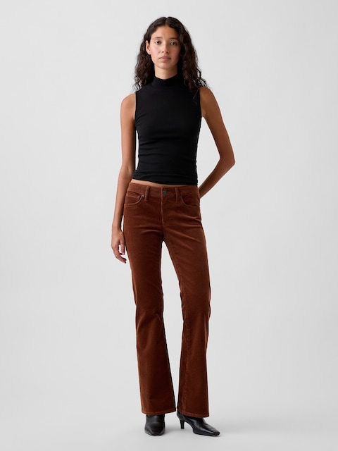 Low Rise Corduroy Long & Lean Pants