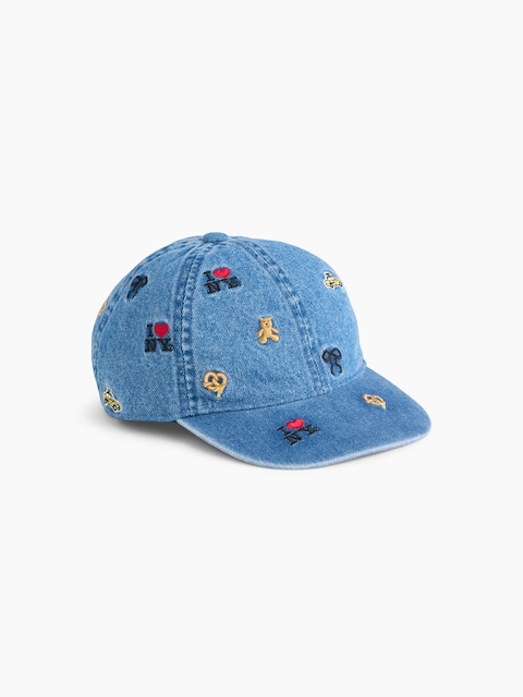 Kids I Heart NY Denim Baseball Hat