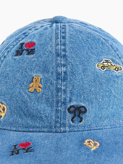 Kids I Heart NY Denim Baseball Hat | Gap