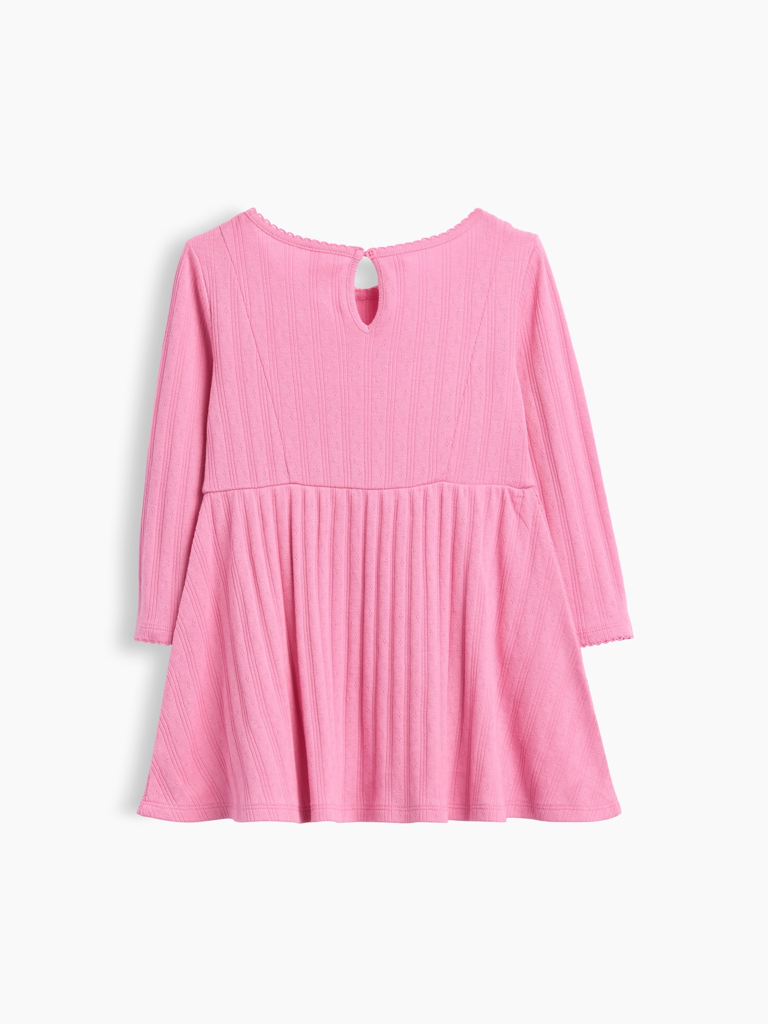 Платье Gap Pointelle Rib Dress для малышей, цвет: Розовый — фото 3