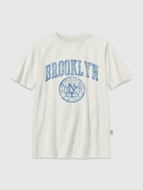 Kids Brooklyn Athletic Club Oversized Graphic T-Shirt