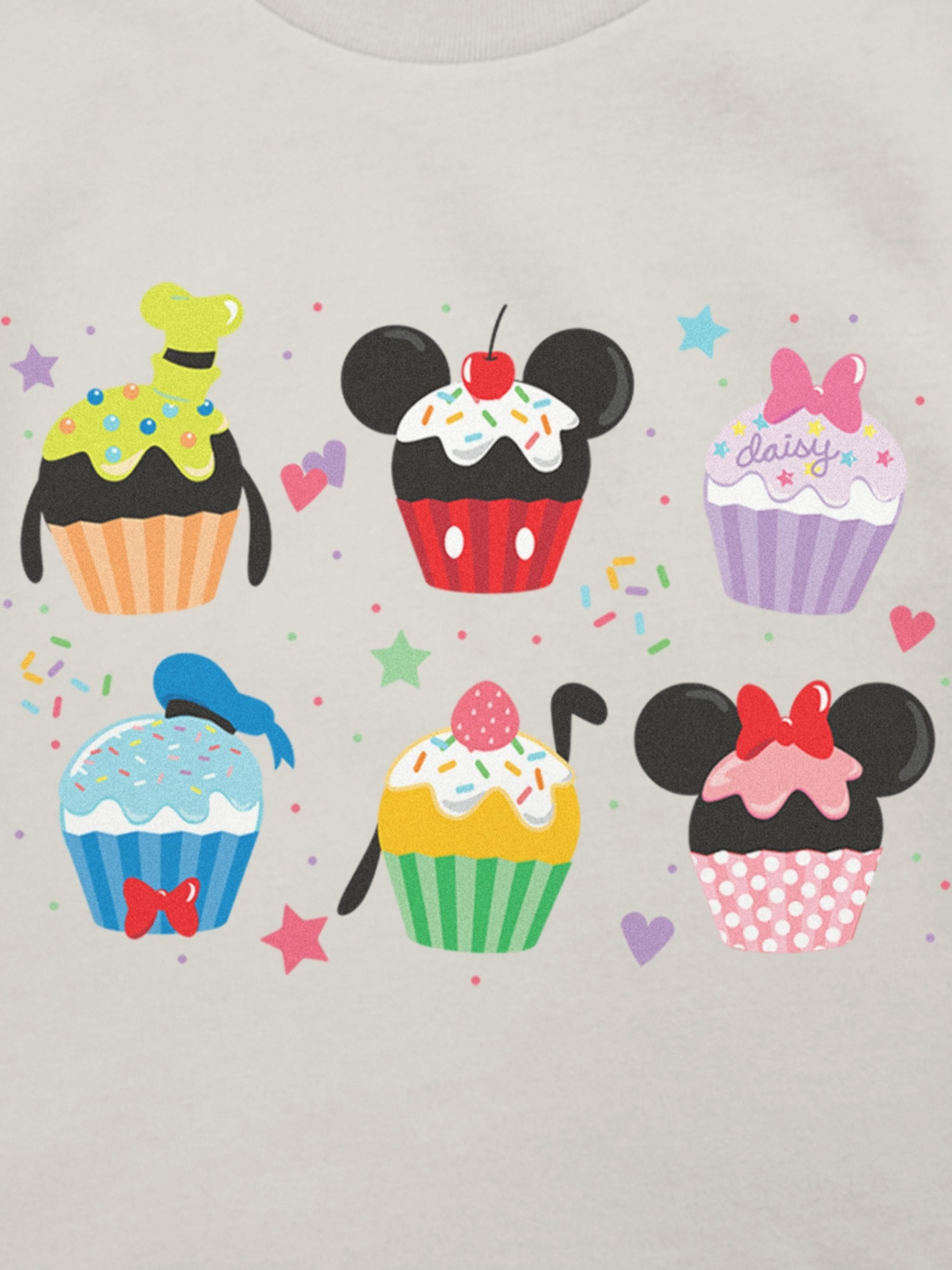 Футболка Gap Mickey And Friends Cupcakes Graphic T-Shirt для малышей, цвет: Молочный белый — фото 3