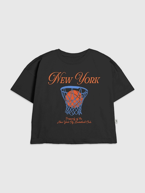 Kids New York Basketball Graphic T-Shirt