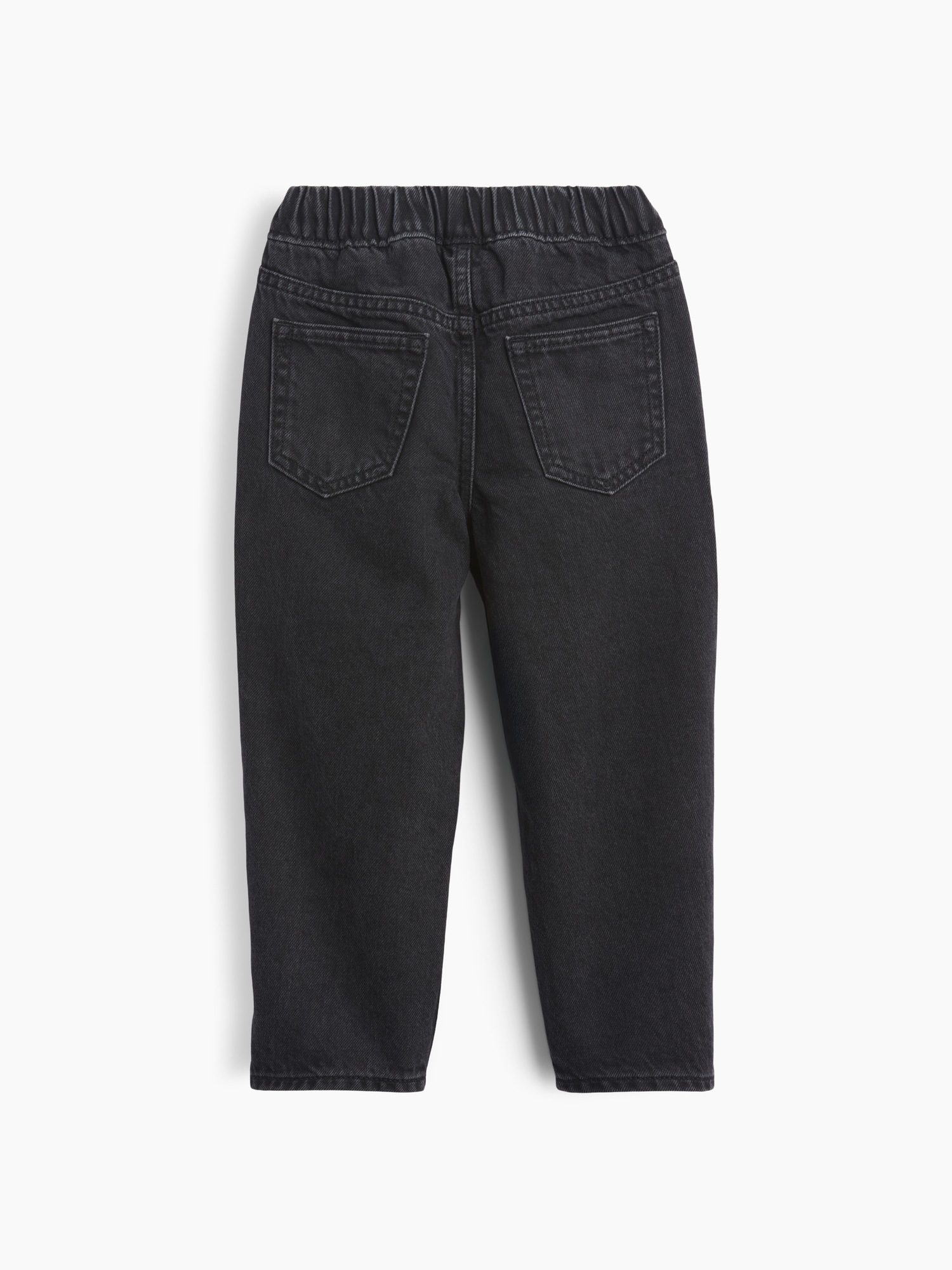 Джинсы Gap Pull-On Baggy Jeans для малышей, цвет: Чёрный варёный — фото 3