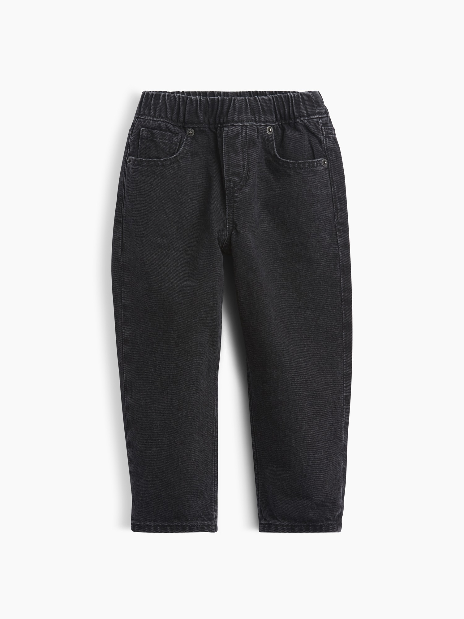 Джинсы Gap Pull-On Baggy Jeans для малышей, цвет: Чёрный варёный — фото 2