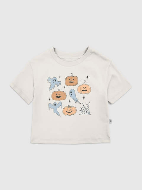 Toddler Ghosts and Pumpkins Graphic T-Shirt