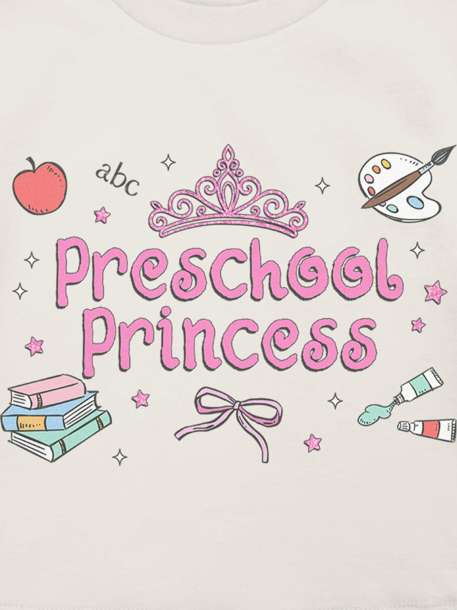 Футболка Gap Preschool Princess Graphic T-Shirt для малышей, цвет: Молочный белый — фото 3