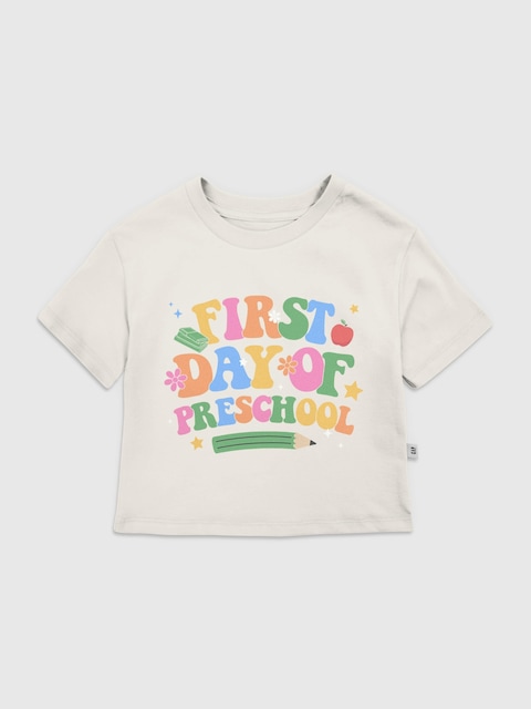 Toddler First Day Preschool Graphic T-Shirt
