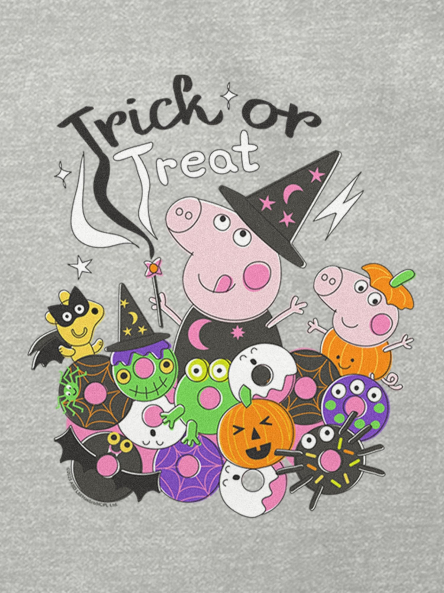 Футболка Gap Peppa Pig Trick or Treat Graphic T-Shirt для малышей, цвет: Меланжевый серый — фото 3