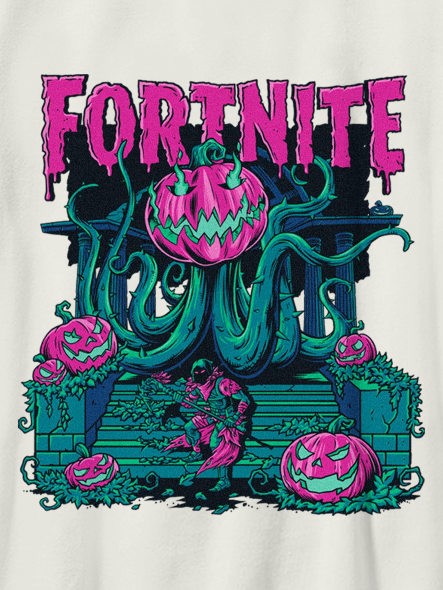Детские футболки Gap Kids Fortnite Pumpkins Graphic T-Shirt — фото 3